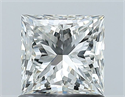 Natural Diamond 1.02 Carats, Princess with  Cut, H Color, VS2 Clarity and Certified by GIA