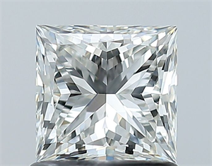 Picture of Natural Diamond 1.02 Carats, Princess with  Cut, H Color, VS2 Clarity and Certified by GIA