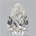 Natural Diamond 0.80 Carats, Pear with  Cut, G Color, VVS1 Clarity and Certified by GIA