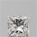 Natural Diamond 0.91 Carats, Princess with  Cut, H Color, VVS2 Clarity and Certified by GIA