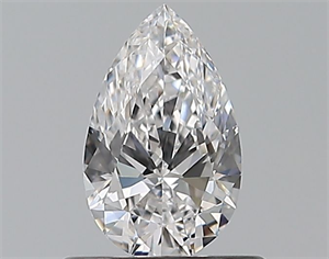 Picture of Natural Diamond 0.50 Carats, Pear with  Cut, D Color, VVS2 Clarity and Certified by GIA