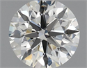 Natural Diamond 0.70 Carats, Round with Excellent Cut, K Color, VVS1 Clarity and Certified by GIA