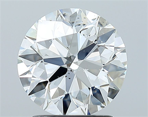 Foto Diamante Natural 1.80 quilates, Redondo , Color H, claridad SI2 y certificado GIA de