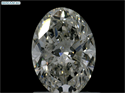 Natural Diamond 1.00 Carats, Oval with  Cut, I Color, VS2 Clarity and Certified by GIA