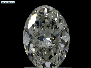 Picture of Natural Diamond 1.00 Carats, Oval with  Cut, I Color, VS2 Clarity and Certified by GIA