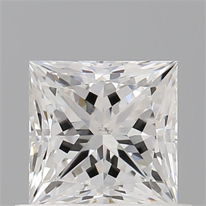 Foto Diamante Natural 0.76 quilates, Princesa , Color E, claridad SI1 y certificado GIA de