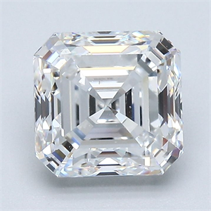 Foto Diamante Natural 2.22 quilates, Asscher , Color E, claridad VS2 y certificado GIA de