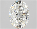Natural Diamond 1.30 Carats, Oval with  Cut, F Color, VS1 Clarity and Certified by GIA