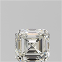 Natural Diamond 1.01 Carats, Asscher with  Cut, J Color, SI1 Clarity and Certified by GIA