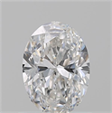 Natural Diamond 0.72 Carats, Oval with  Cut, F Color, VVS2 Clarity and Certified by GIA