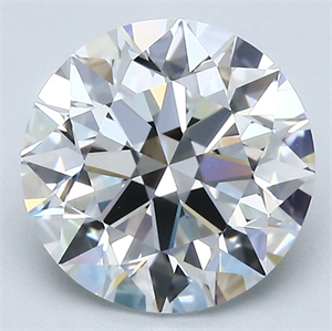 Picture of Natural Diamond 2.70 Carats, Round with Excellent Cut, E Color, VVS2 Clarity and Certified by GIA