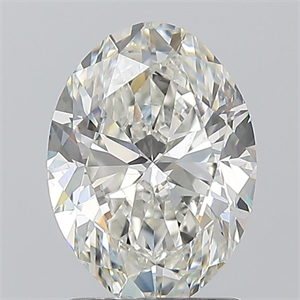 Picture of Natural Diamond 1.50 Carats, Oval with  Cut, I Color, SI2 Clarity and Certified by GIA