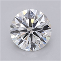 Lab Grown Diamond 1.53 Carats, Round with Ideal Cut, F Color, VVS2 Clarity and Certified by IGI