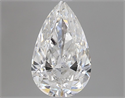 Natural Diamond 0.72 Carats, Pear with  Cut, F Color, SI2 Clarity and Certified by GIA