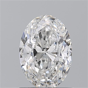 Picture of Natural Diamond 1.01 Carats, Oval with  Cut, E Color, SI1 Clarity and Certified by GIA