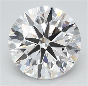 Picture of Lab Grown Diamond 4.02 Carats, Round with Ideal Cut, D Color, IF Clarity and Certified by IGI