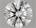 Natural Diamond 0.83 Carats, Round with Excellent Cut, E Color, VVS2 Clarity and Certified by GIA
