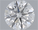 Natural Diamond 0.40 Carats, Round with Very Good Cut, H Color, SI1 Clarity and Certified by GIA