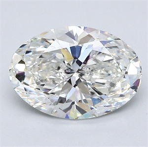 Picture of Natural Diamond 2.21 Carats, Oval with  Cut, G Color, SI1 Clarity and Certified by GIA