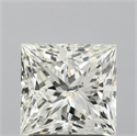 Natural Diamond 1.96 Carats, Princess with  Cut, J Color, SI2 Clarity and Certified by IGI