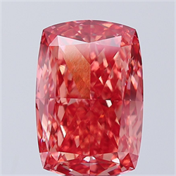 Picture of Lab Grown Diamond 7.08 Carats, CUSHION MODIFIED with  Cut, Fancy Vivid Pink Color, VS1 Clarity and Certified by IGI