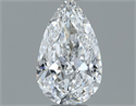 Diamante Natural 0.53 quilates, De pera , Color E, claridad VVS2 y certificado GIA