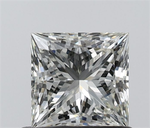 Picture of Natural Diamond 0.71 Carats, Princess with  Cut, I Color, VVS1 Clarity and Certified by IGI