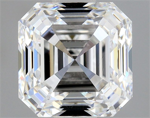 Foto Diamante Natural 1.01 quilates, Asscher , Color F, claridad VS1 y certificado GIA de