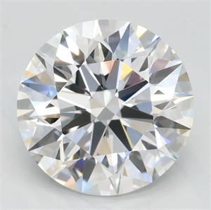 Picture of Lab Grown Diamond 3.07 Carats, Round with Ideal Cut, D Color, IF Clarity and Certified by IGI