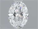 Natural Diamond 0.45 Carats, Oval with  Cut, D Color, VS2 Clarity and Certified by GIA