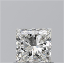 Natural Diamond 0.70 Carats, Princess with  Cut, I Color, VVS2 Clarity and Certified by GIA