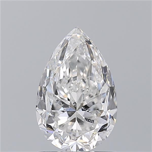 Picture of Natural Diamond 1.53 Carats, Pear with  Cut, E Color, SI2 Clarity and Certified by GIA