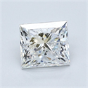 Natural Diamond 1.01 Carats, Princess with  Cut, E Color, SI1 Clarity and Certified by GIA