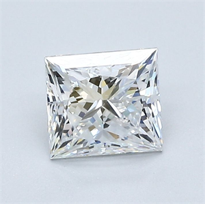 Picture of Natural Diamond 1.01 Carats, Princess with  Cut, E Color, SI1 Clarity and Certified by GIA