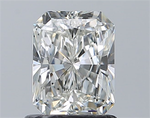 Picture of Natural Diamond 1.02 Carats, Radiant with  Cut, H Color, VS2 Clarity and Certified by GIA