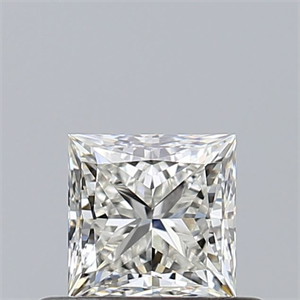 Picture of Natural Diamond 0.52 Carats, Princess with  Cut, I Color, VVS1 Clarity and Certified by GIA