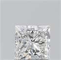 Natural Diamond 1.01 Carats, Princess with  Cut, H Color, VS2 Clarity and Certified by GIA