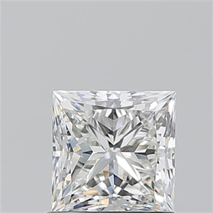 Picture of Natural Diamond 1.01 Carats, Princess with  Cut, H Color, VS2 Clarity and Certified by GIA