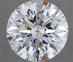 Foto Diamante Natural 2.50 quilates, Redondo , Color D, claridad SI2 y certificado GIA de