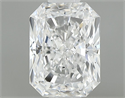 Natural Diamond 0.64 Carats, Radiant with  Cut, E Color, VS2 Clarity and Certified by GIA