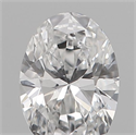 Natural Diamond 0.19 Carats, Oval with  Cut, D Color, VS2 Clarity and Certified by IGI