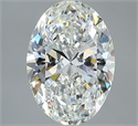 Natural Diamond 3.01 Carats, Oval with  Cut, I Color, SI2 Clarity and Certified by GIA