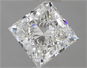 Natural Diamond 0.70 Carats, Princess with  Cut, G Color, VVS1 Clarity and Certified by IGI