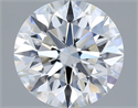Lab Grown Diamond 1.53 Carats, Round with Ideal Cut, F Color, VS1 Clarity and Certified by IGI