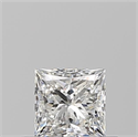 Diamante Natural 0.51 quilates, Princesa , Color G, claridad VVS2 y certificado GIA