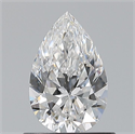 Natural Diamond 0.70 Carats, Pear with  Cut, E Color, VS1 Clarity and Certified by GIA