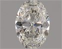 Natural Diamond 0.50 Carats, Oval with  Cut, J Color, SI2 Clarity and Certified by GIA
