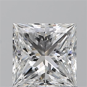 Picture of Natural Diamond 0.90 Carats, Princess with  Cut, F Color, VS1 Clarity and Certified by GIA