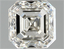 Natural Diamond 1.02 Carats, Asscher with  Cut, I Color, VS2 Clarity and Certified by IGI