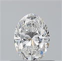 Natural Diamond 0.50 Carats, Oval with  Cut, E Color, VVS2 Clarity and Certified by GIA